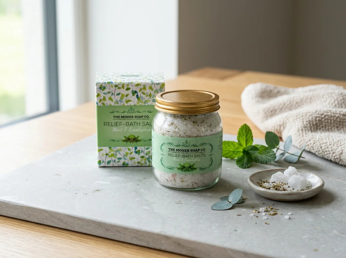 RELIEF BATH SALTS - Mint and Eucalyptus