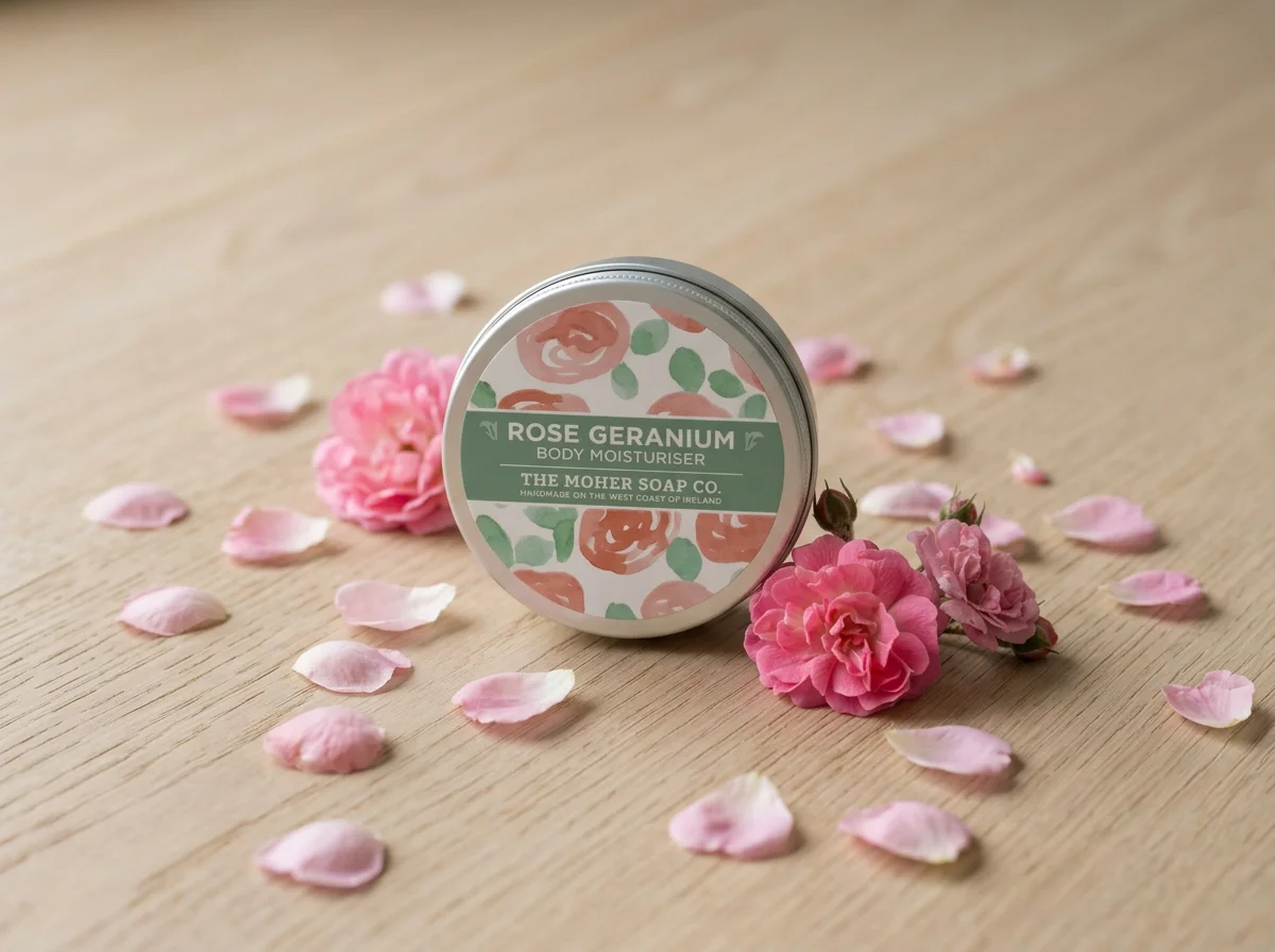 Rose Geranium Natural Solid Body Moisturiser