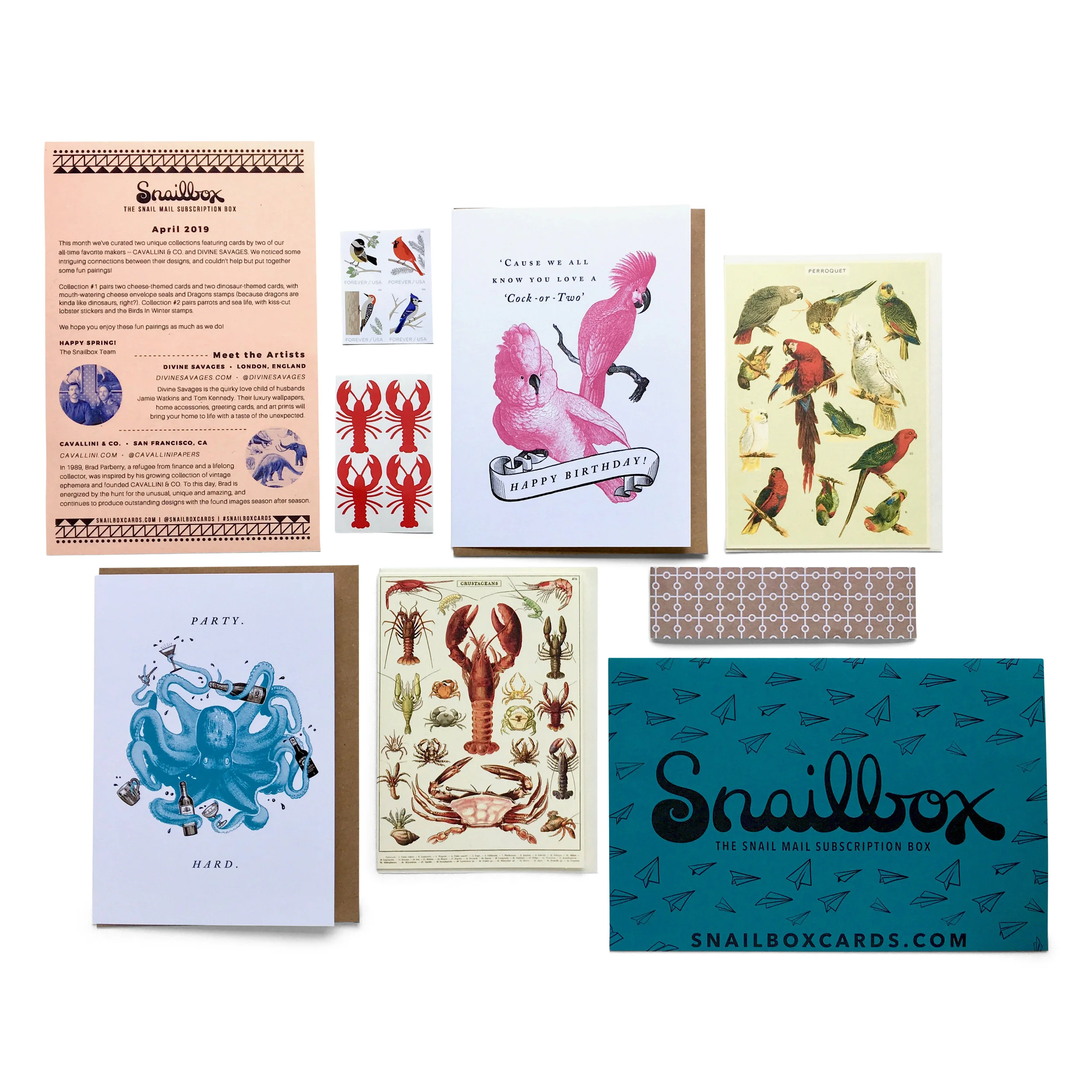 April 2019 - Cavallini / Divine Savages