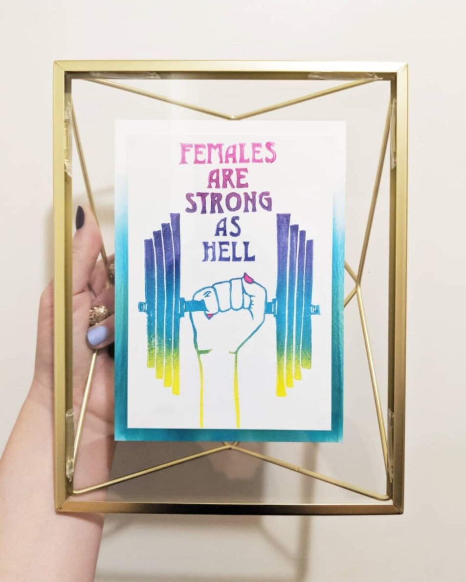 Foreignspell greeting card inspired by the Unbreakable Kimmy Schmidt theme song.