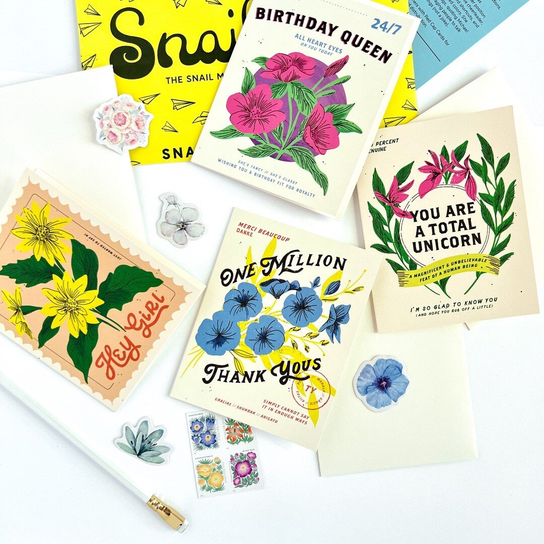 Who looooved our blooming May collection? 🙋&zwj;♀️ Cards by @bydylanm, printed by @redcapcards! ​​​​​​​​
.​​​​​​​​
.​​​​​​​​
.​​​​​​​​
.​​​​​​​​
.​​​​​​​​
#floralillustration #vintagelover #vintageseedpacket #greetingcards #stationery #subscription 