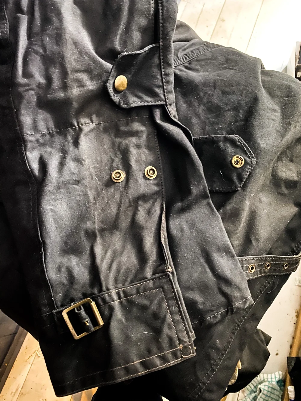 VINTAGE BELSTAFF TRIALMASTER WAX COTTON SUIT – GENUINE 70s (medium