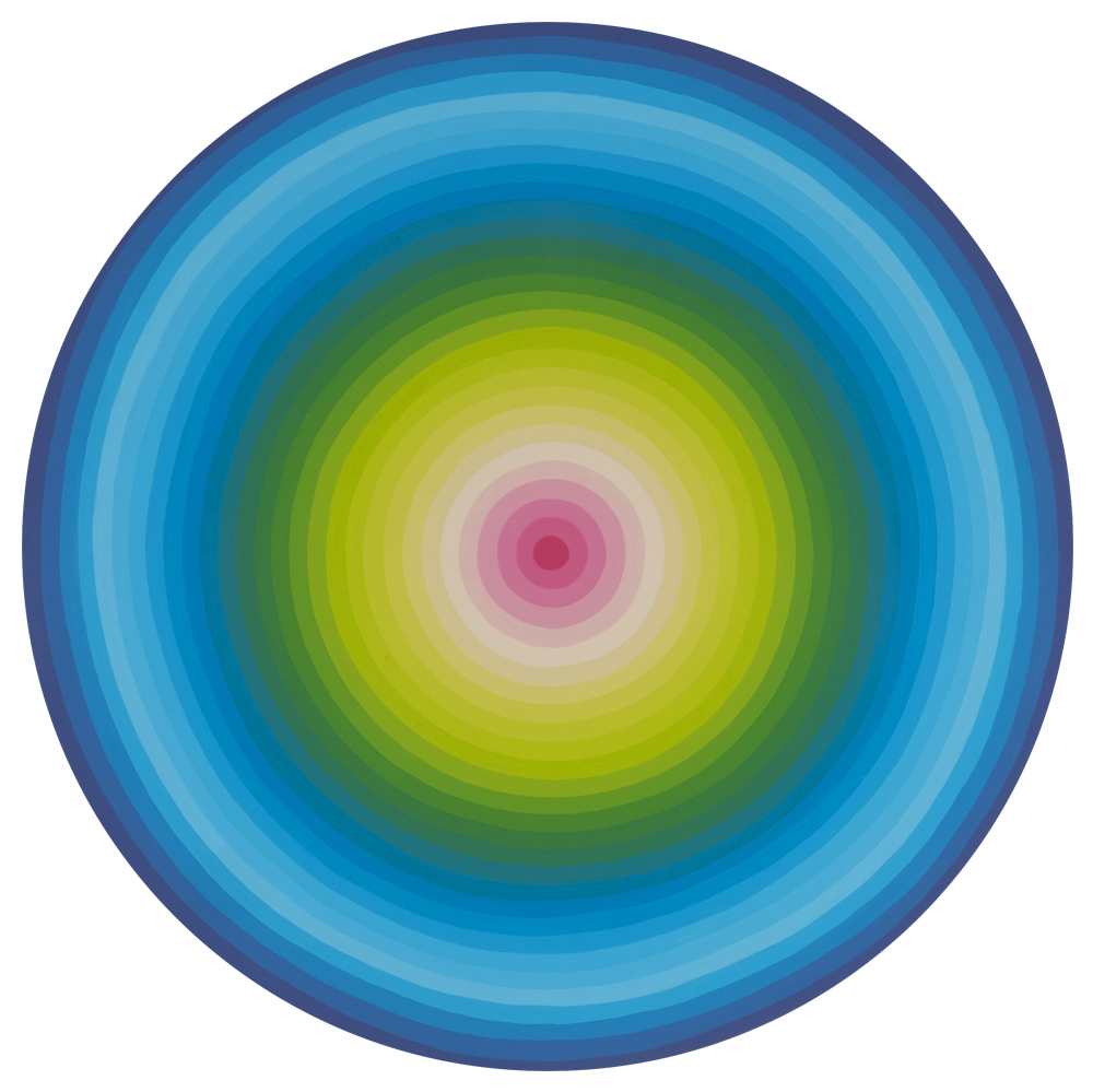 Speed 3 Enamel on Wood 24 inch diameter 2015 Sold