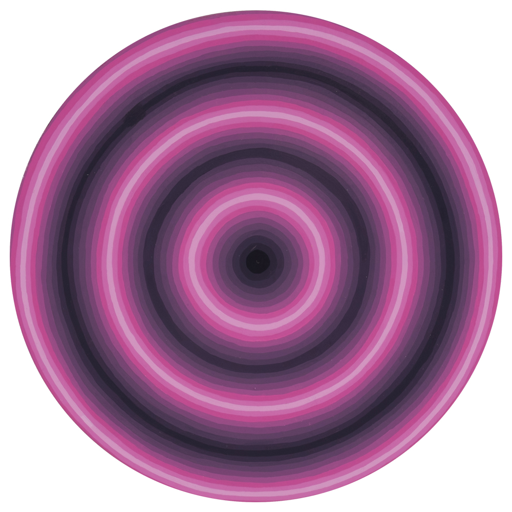 Speed 6 Enamel on Wood 12 inch diameter 2015