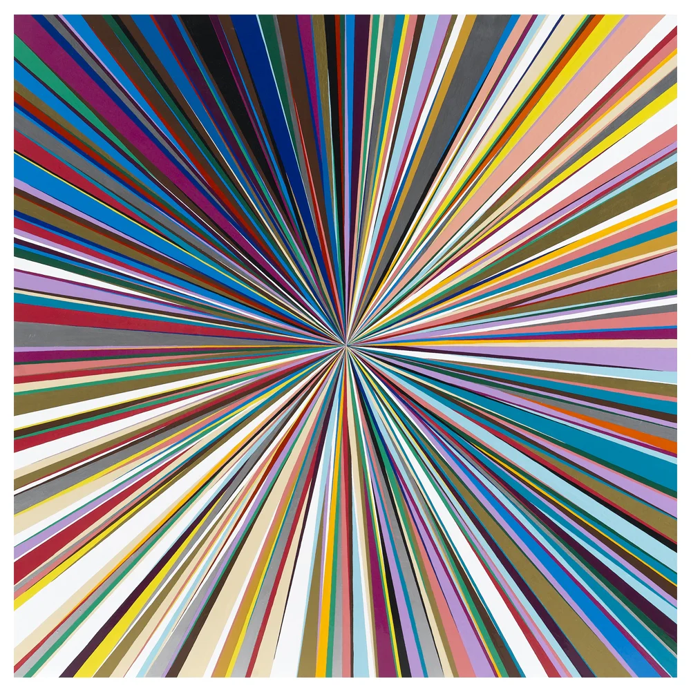 All is right here. Enamel on Aluminum 30 x 30 inches 2008