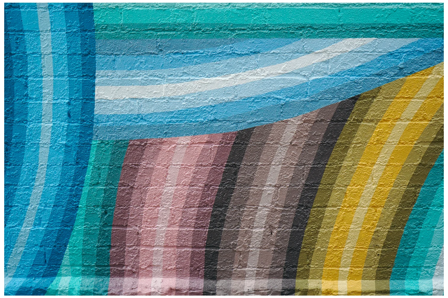 Sunshine and Shadows Enamel on Brick 17 x 60 feet 2015