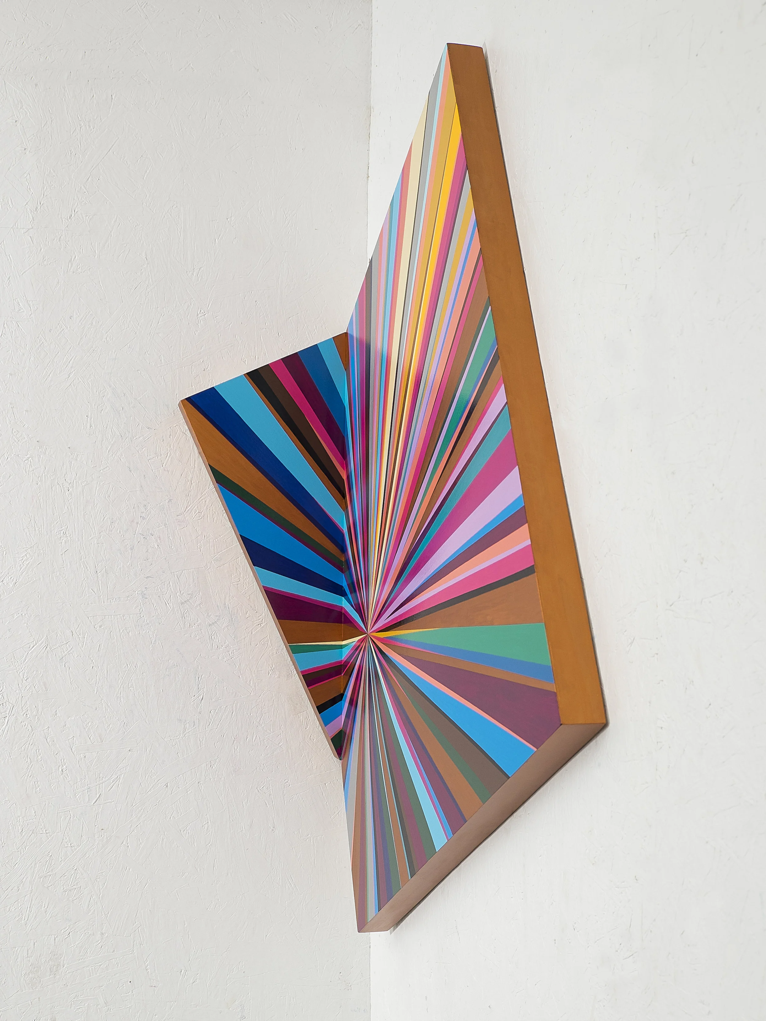 Portal (detail 2) 43 x 52 x 14 inches Enamel on wood 2018