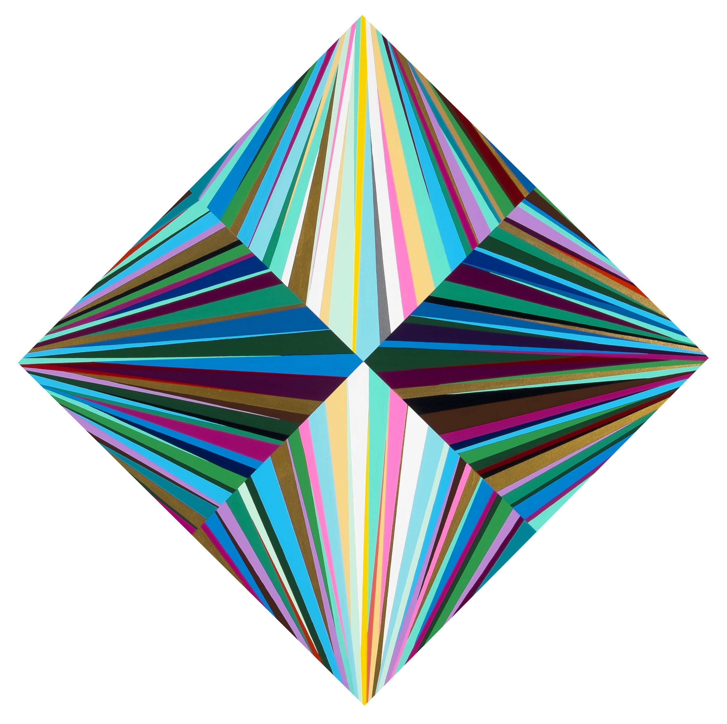 Star #3 34 x 34 inches Enamel on wood 2018
