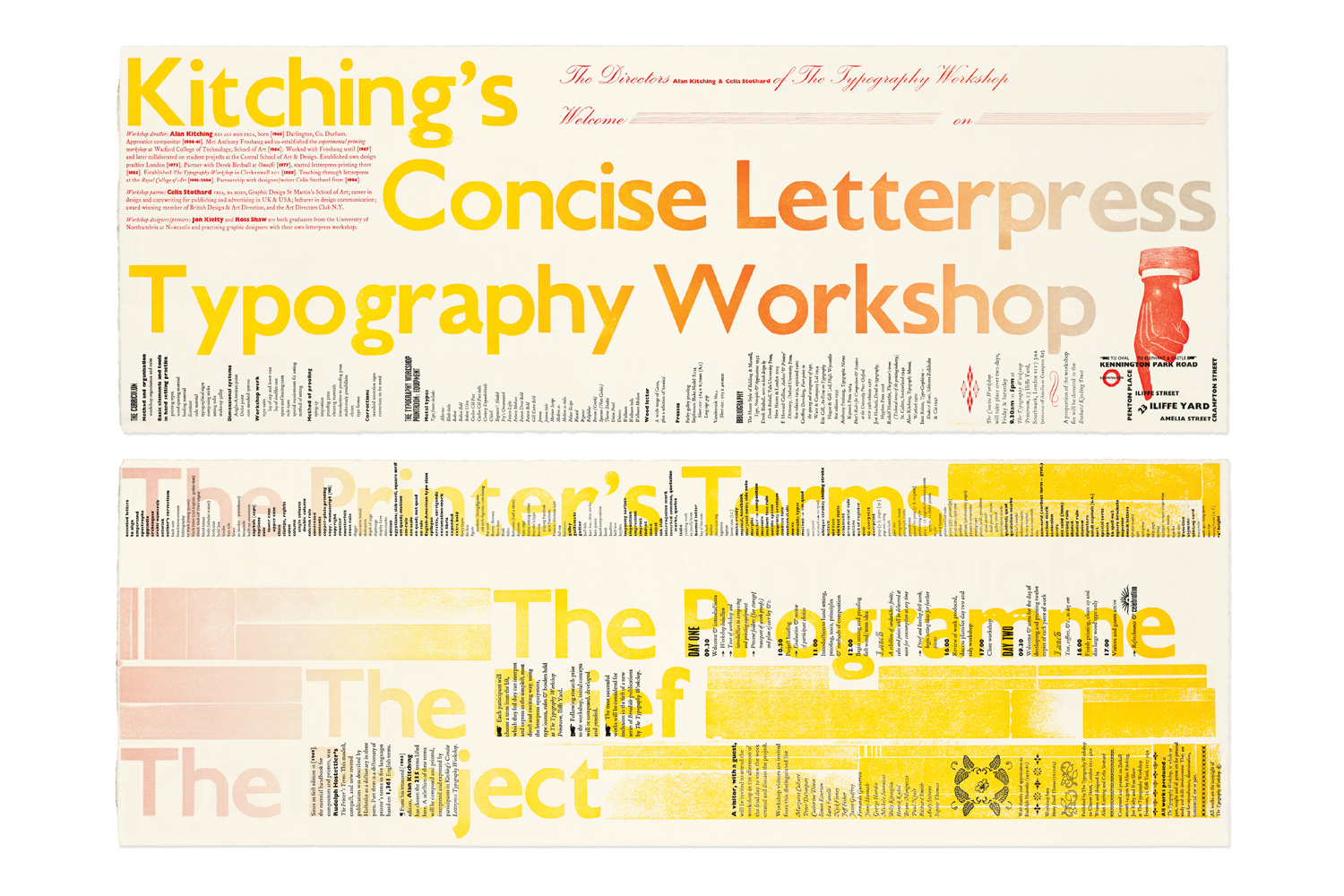 Kitching's Concise letterpress typography workshop prospectus