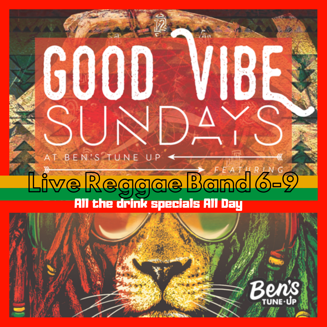Come see why Sunday is locals favorite day of the week! Going three years strong with Reggae all day, all the drink specials and nothing but good Vibes!