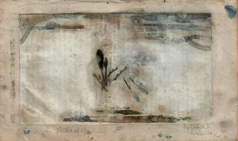 fields of care 10/12 7.5 x 4.5 inches, paper