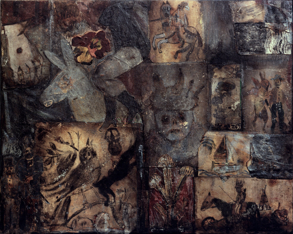 all silver 2005 8 x 10 x .5 inches, on wood panel †