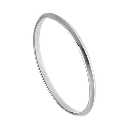 Sterling Silver Triangular Section Bangle