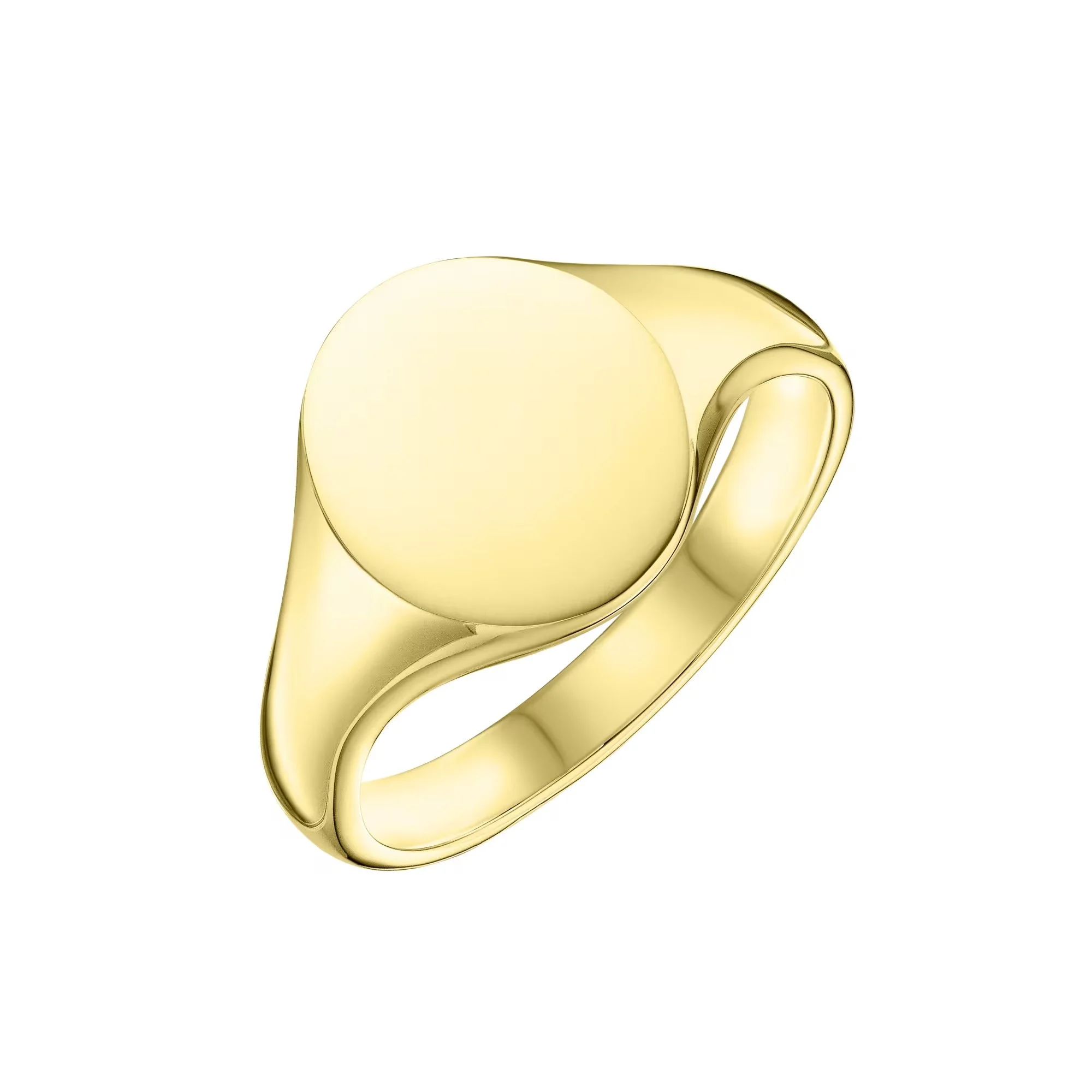 9ct Gold Oval Signet Ring (15mm x 12mm)