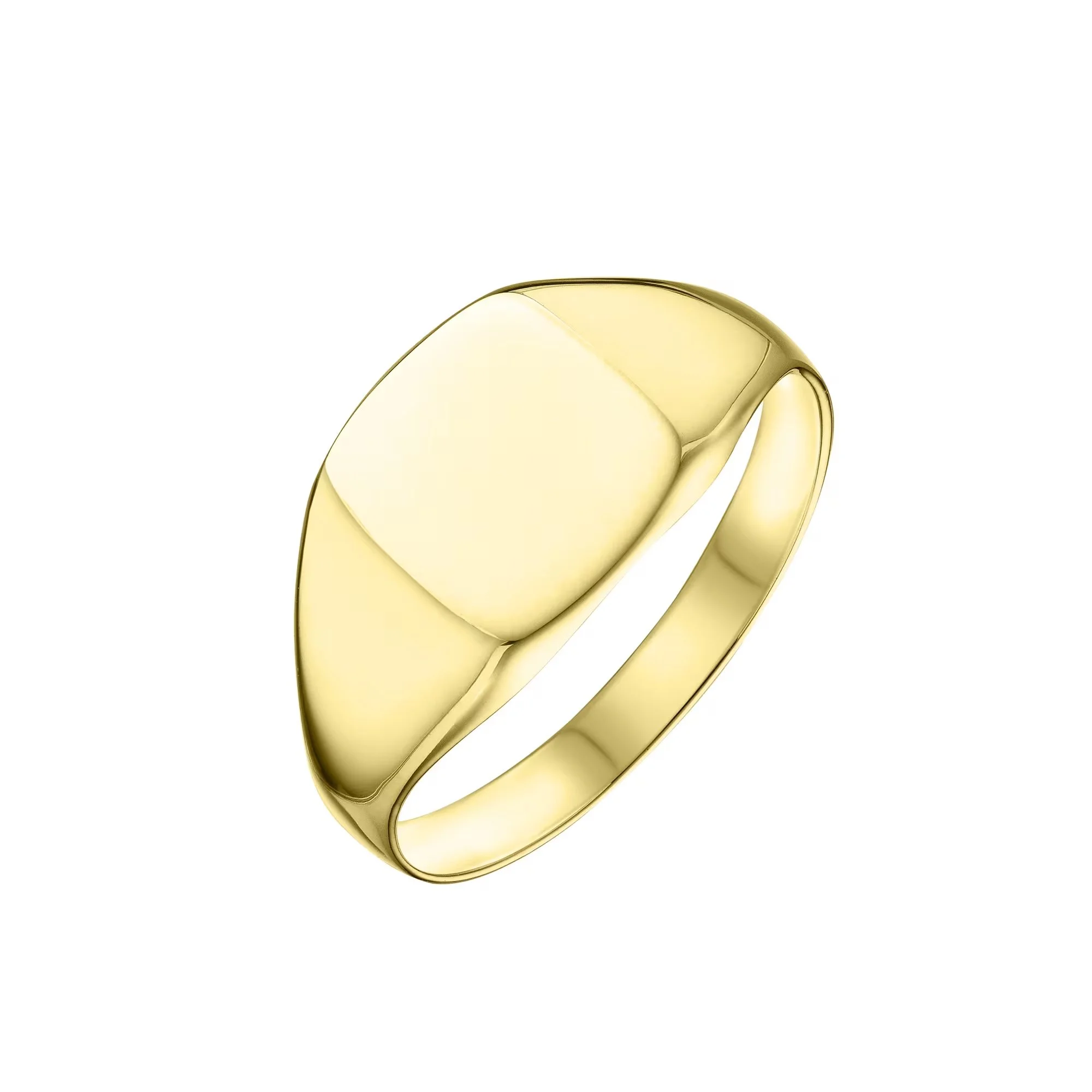 9ct Gold Cushion Signet Ring (11mm x 11mm)