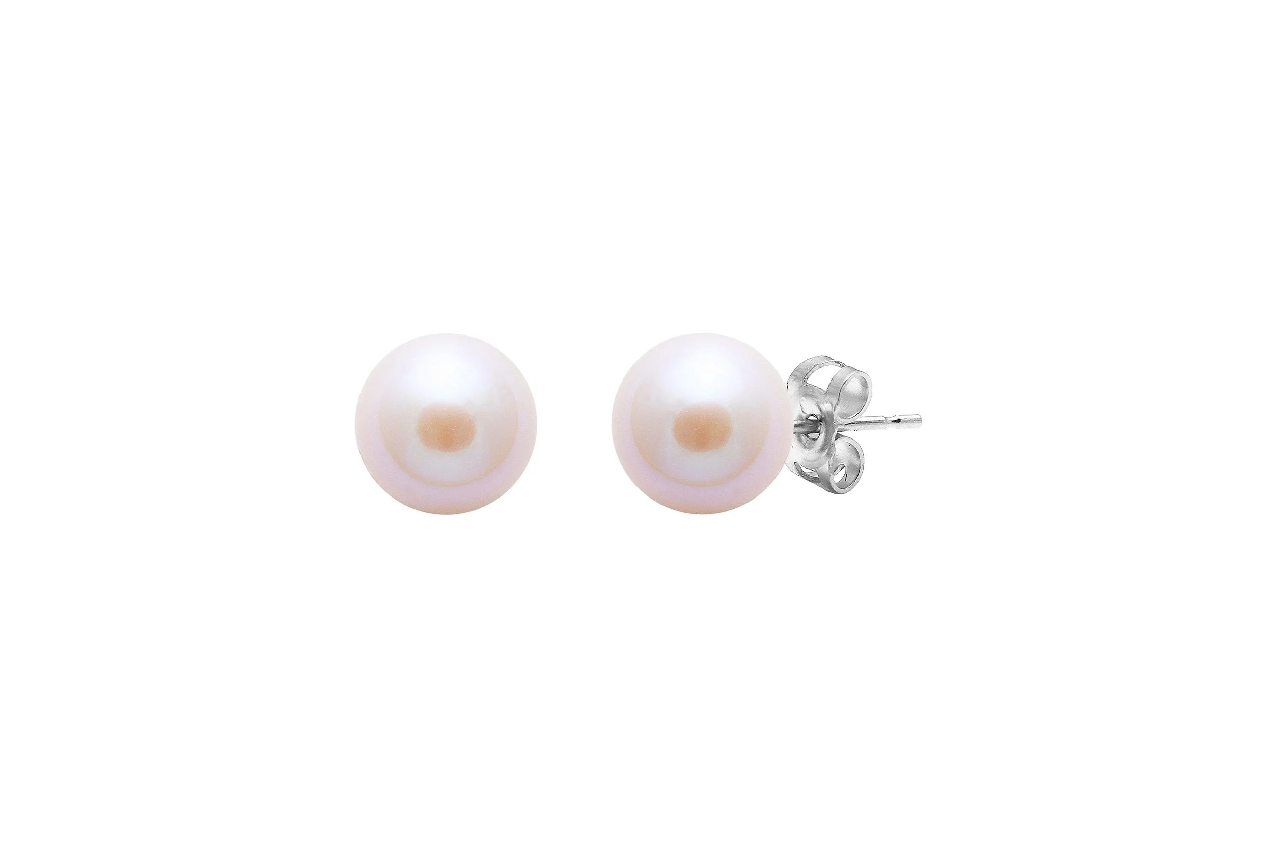 Sterling Silver Cultured Pearl  Stud Earrings 6.00 mm