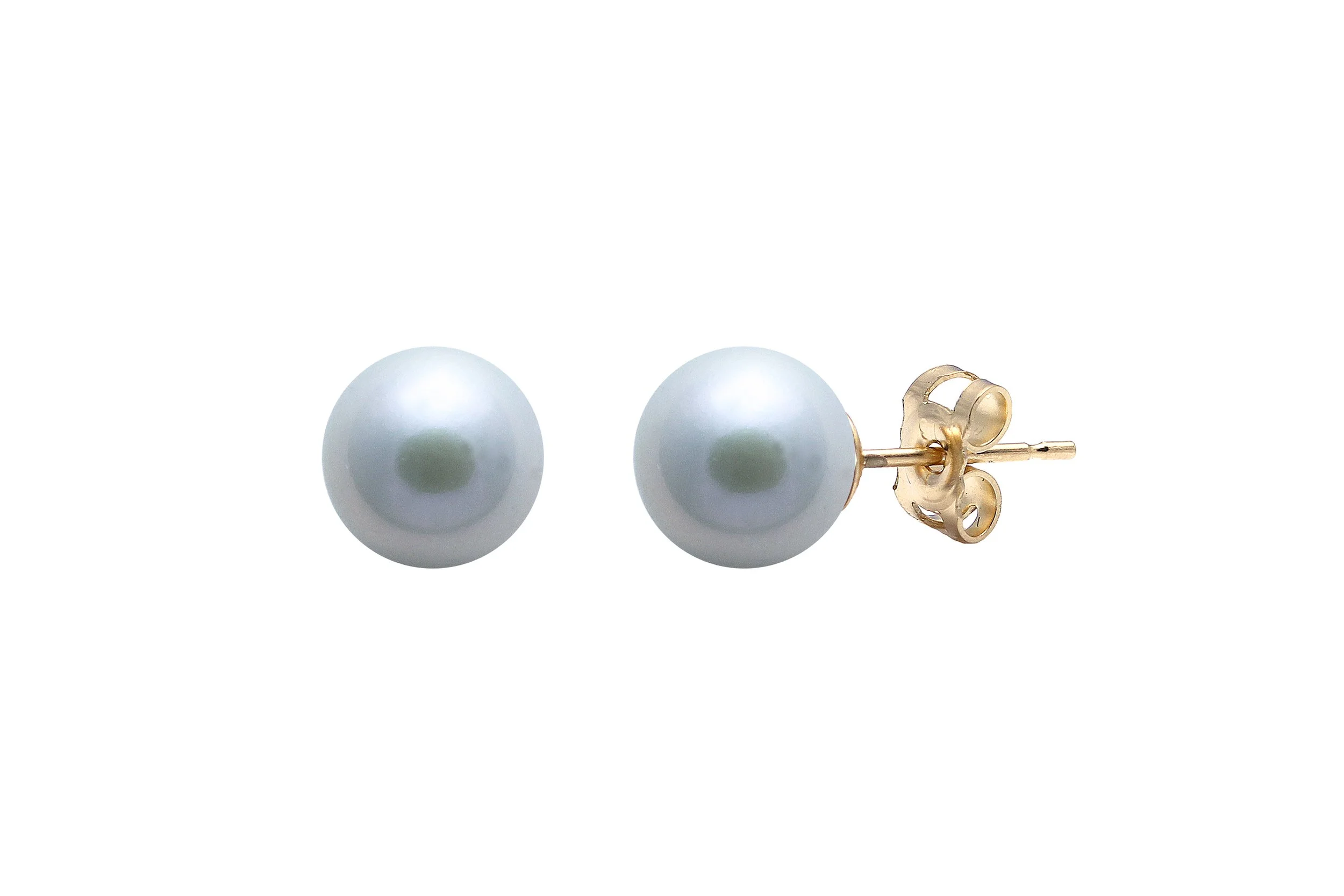 9ct Gold Cultured Pearl  Stud Earrings 7.00 mm