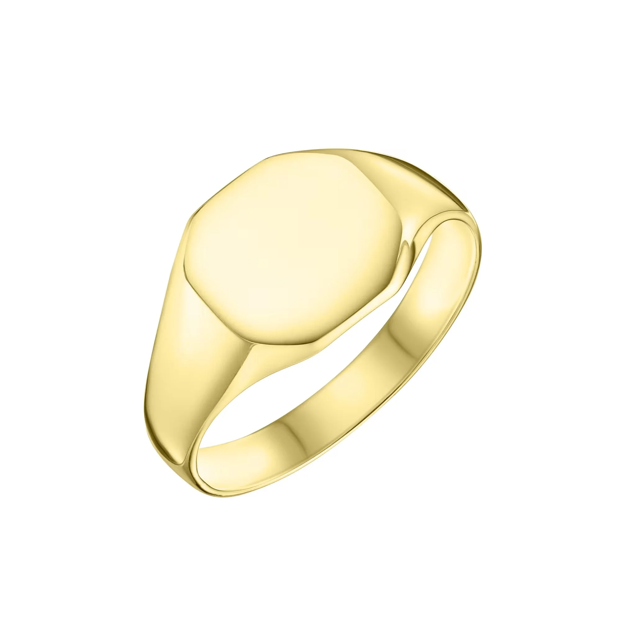 9ct Gold Octagon Signet Ring (11mm x 11mm)