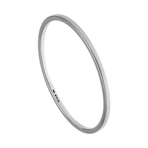 Philip Kydd Silver Bangle Square Profile Bangle