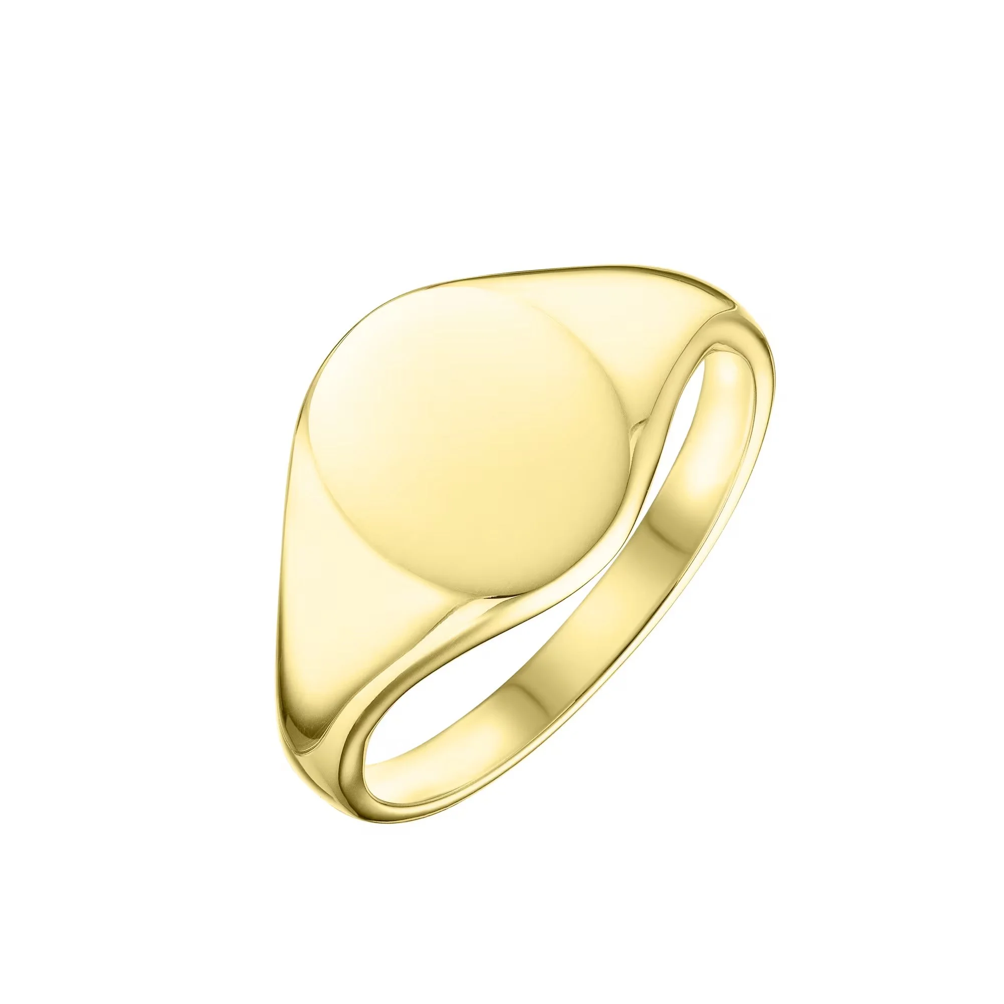 9ct Gold Oval Signet Ring (13mm x 11mm)