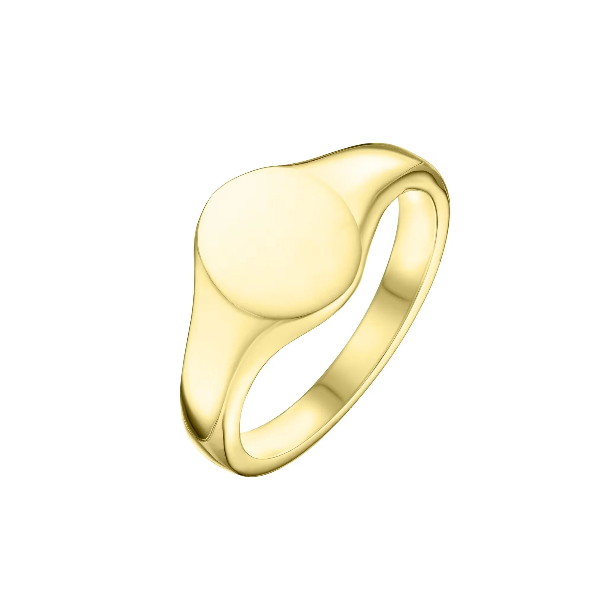 9ct Gold Oval Signet Ring (9mm x 8mm)