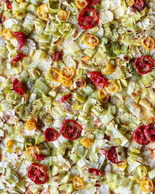 We call this our &ldquo;we got excited for spring and bought a lot of leeks and now need to find a way to use them, phyllo dough tart.&rdquo; Catchy, right? Layers of flakey phyllo dough topped with thinly sliced potatoes, leeks, parmesan, and cherry