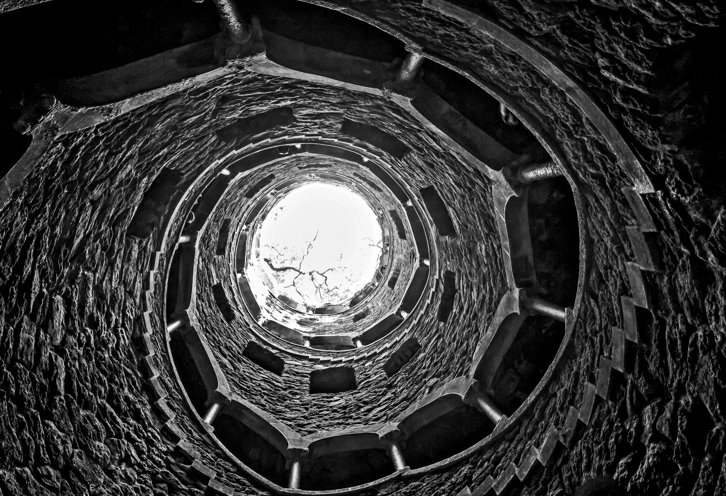 The spacing of these landings, combined with the number of steps in the stairs, are linked to Tarot mysticism.