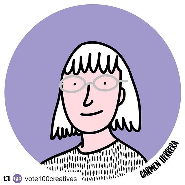 #Repost Thanks @vote100creatives for adding Carmen Herrera to your Vote 100 list &ndash; celebrating women&rsquo;s vote centenary with 100 women creatives. &ldquo;Her bold, unapologetically minimalist and oh so striking artworks are hard to miss. Bei