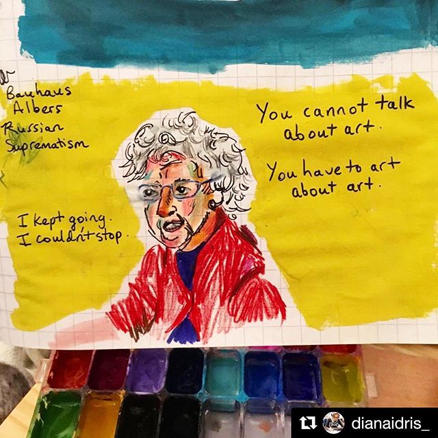 We ❤️ #carmenherrera fan art! Because of course: &ldquo;you cannot talk about art, you have to art about art.&rdquo; Thank you and nice work @dianaidris_