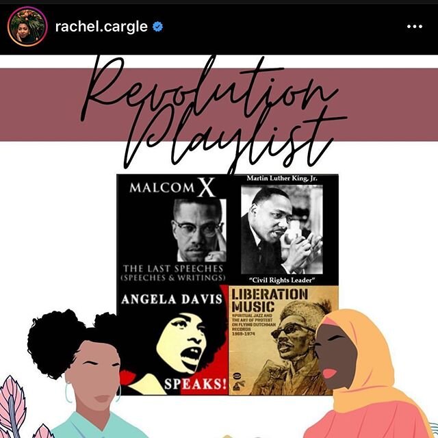 Ya&rsquo;ll know I love a good playlist! Follow @rachel.cargle for amazing resources and perspective. 
Apologies for neglecting my Instagram...It&rsquo;s not my comfort zone...but I wanted to make sure I share this here too. I hope everyone is safe a