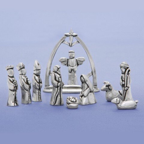 Pewter Nativity - 11 pieces — Two Fish Gallery