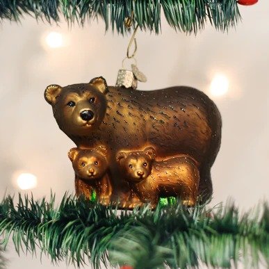 Bear with Cubs Ornament — Two Fish Gallery