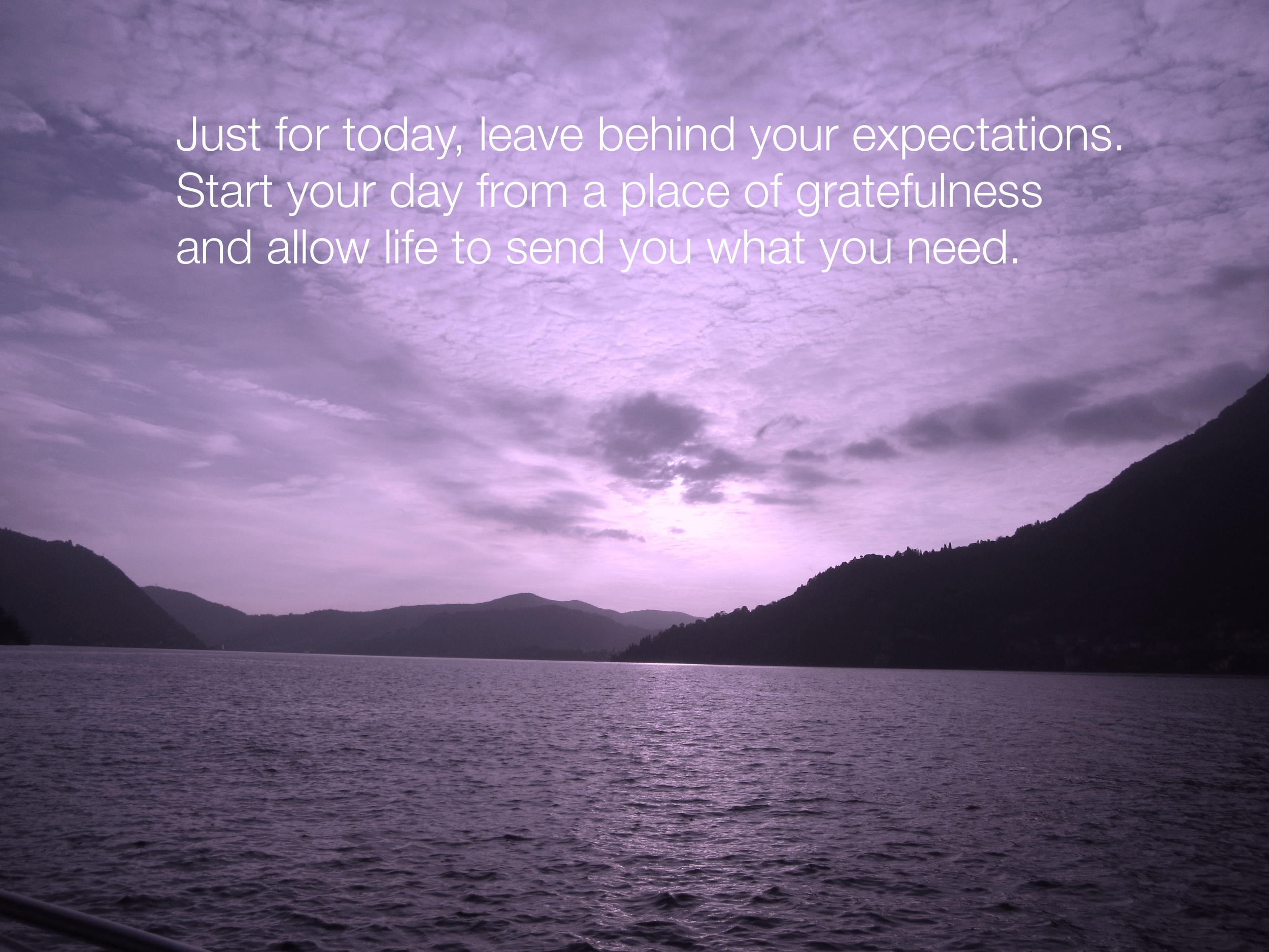 Working from a place of gratefulness vs. expectation