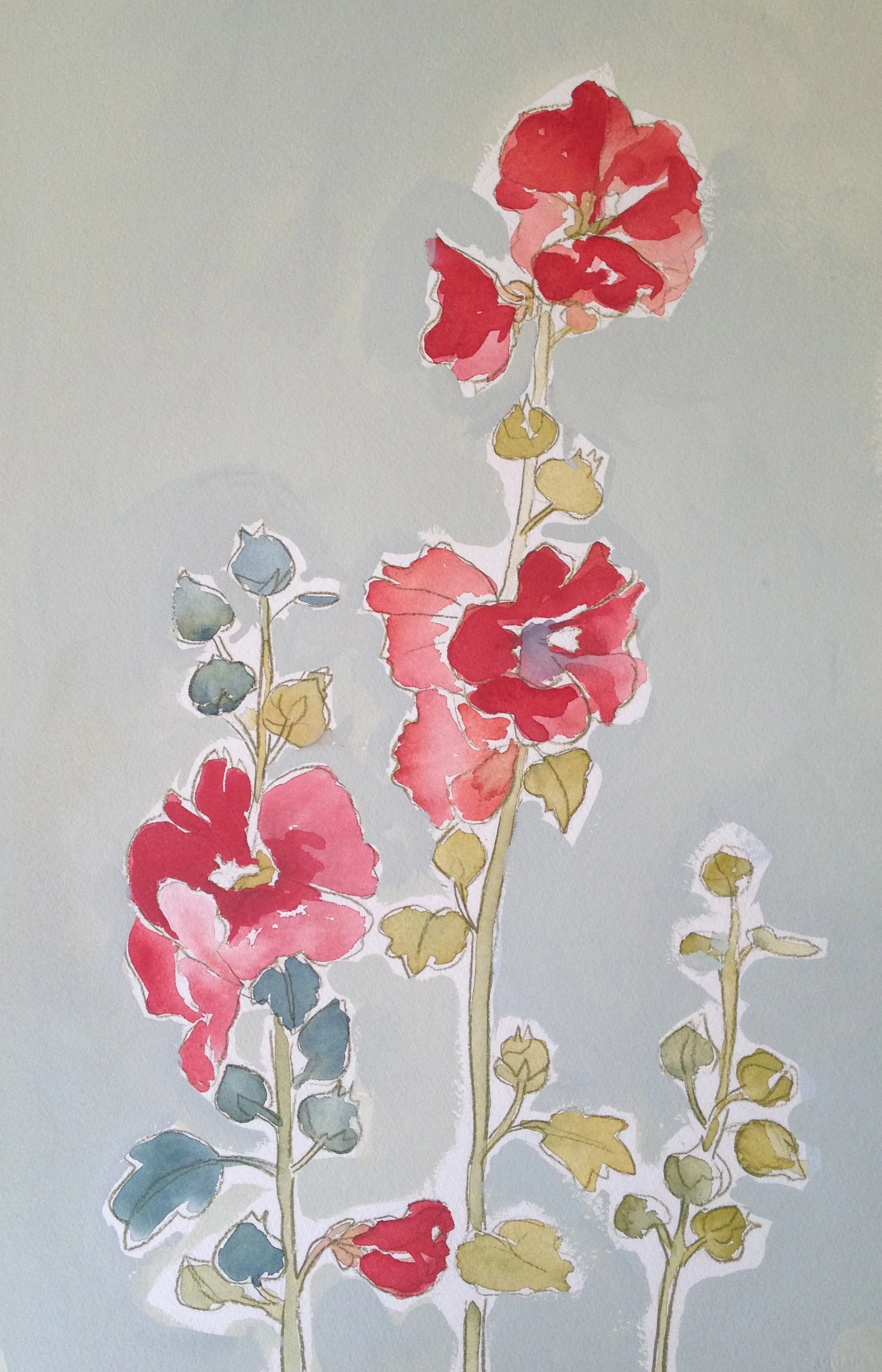 Hollyhocks nr. 3