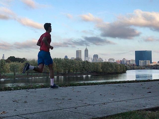 What do I always say? ... Best way to see a city is to #run through it! Got a little lost this evening running along the river and around the #Indianapolis canal, but sometimes that makes it more fun! #mondaymotivation #trilife