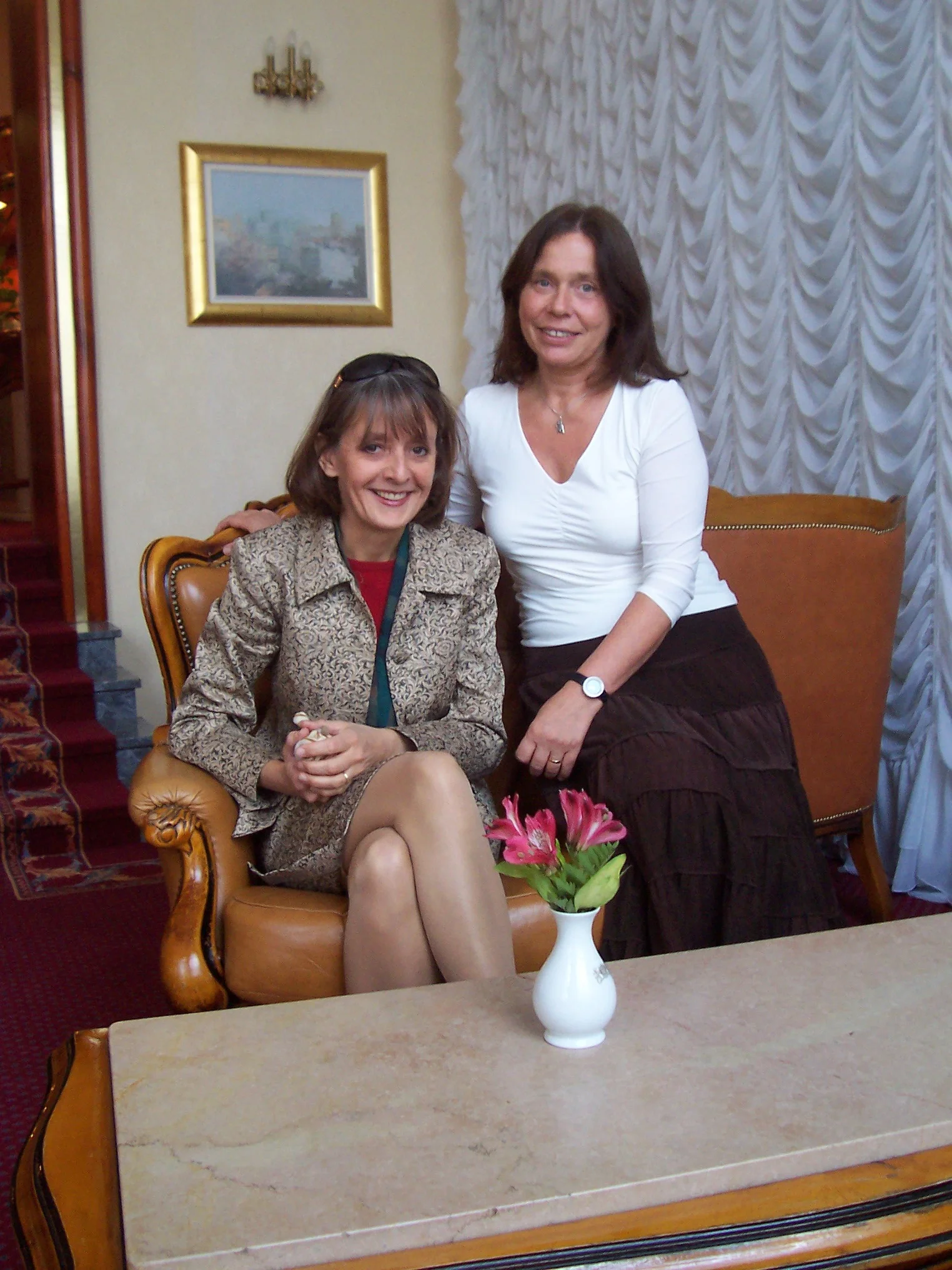 Follow-up meeting in Zagreb Lise Zovko, Renate Kroschel.jpg