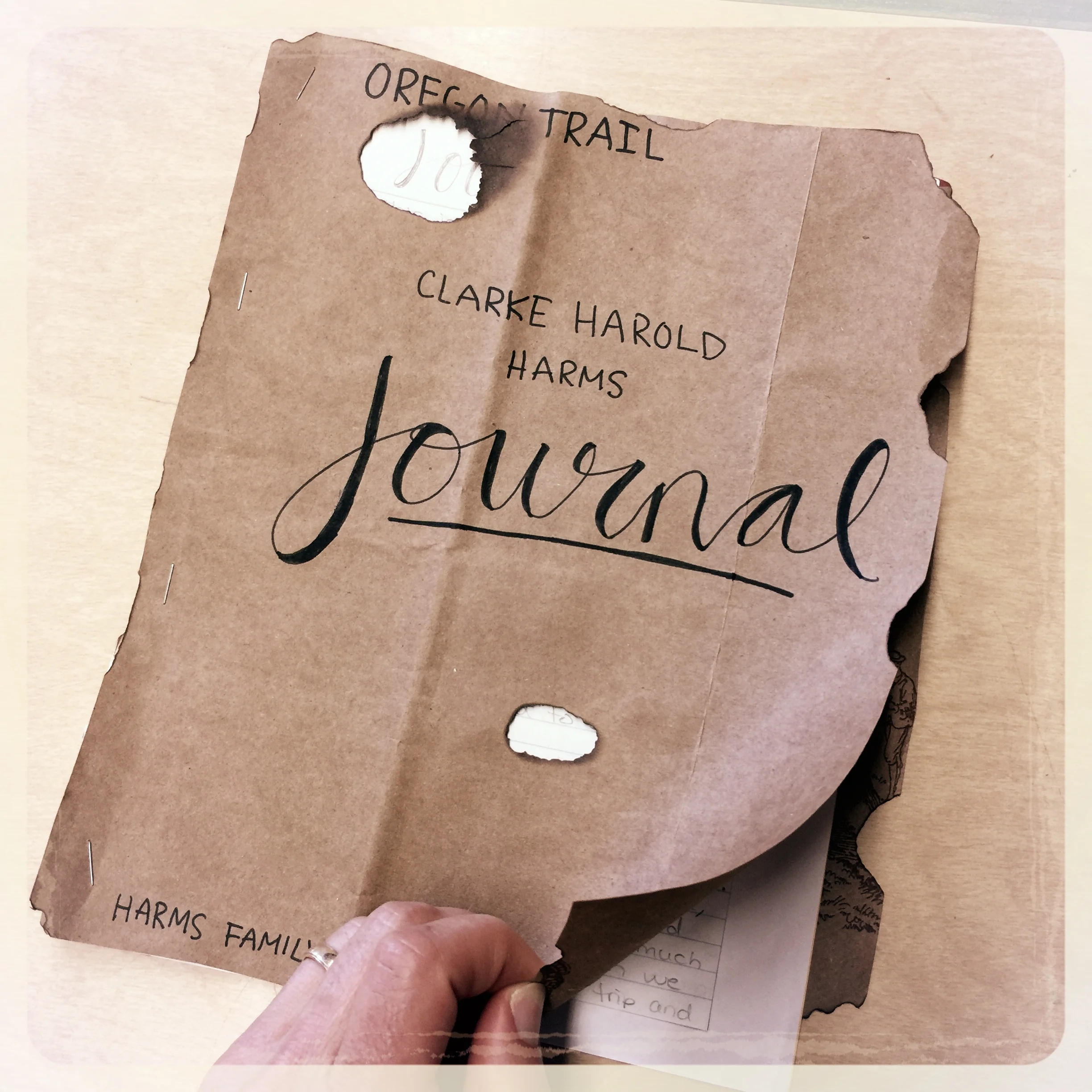 Creative writing pioneer journal prompts for students taking part in an immersive Oregon Trail simulation lesson