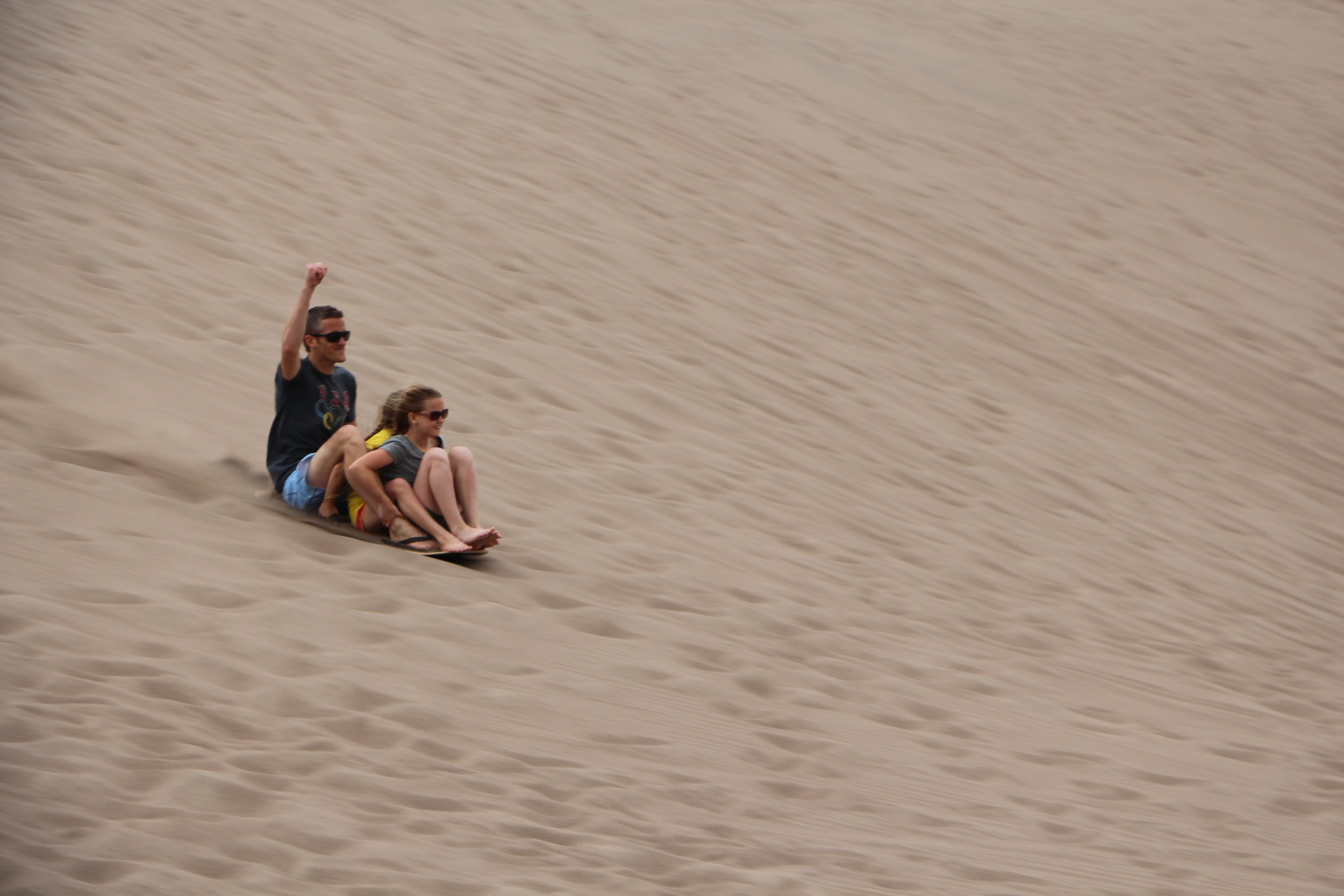 Great Sand Dunes Sledding