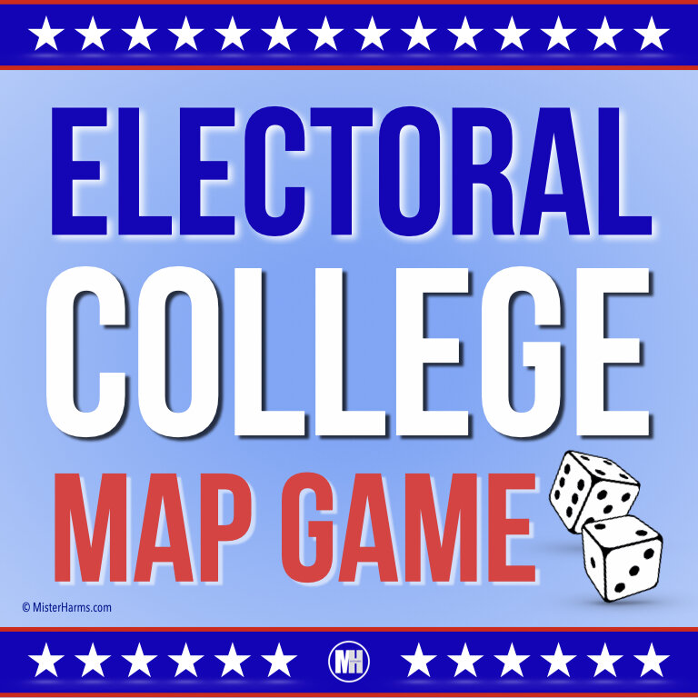 Electoral College Map Game and Activity