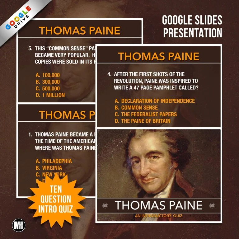Common Sense Pamphlet Worksheet Thomas Paine's Common Sense Lesson