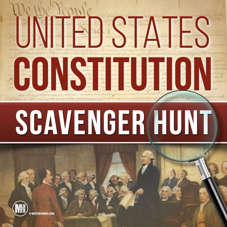 Constitution Day Activity Scavenger Hunt