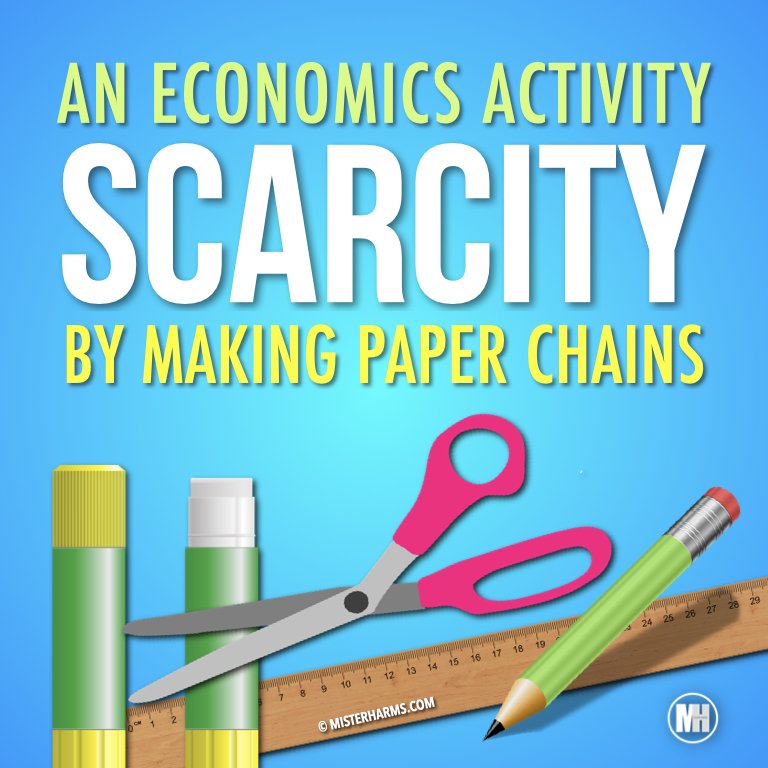 Economic activity on Scarcity and making paper chains