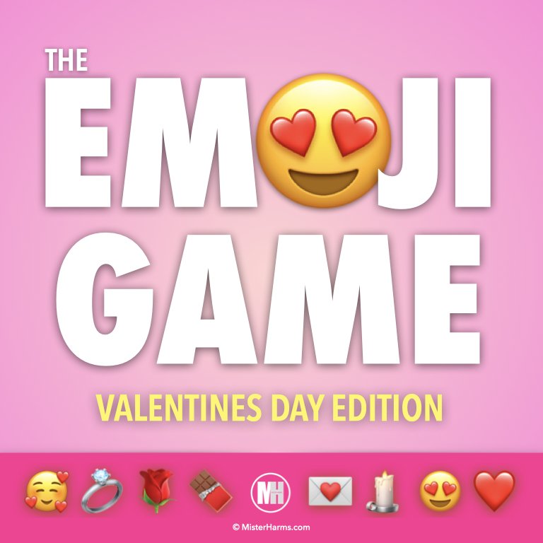 Valentines Day Emoji Pictionary Guessing Game