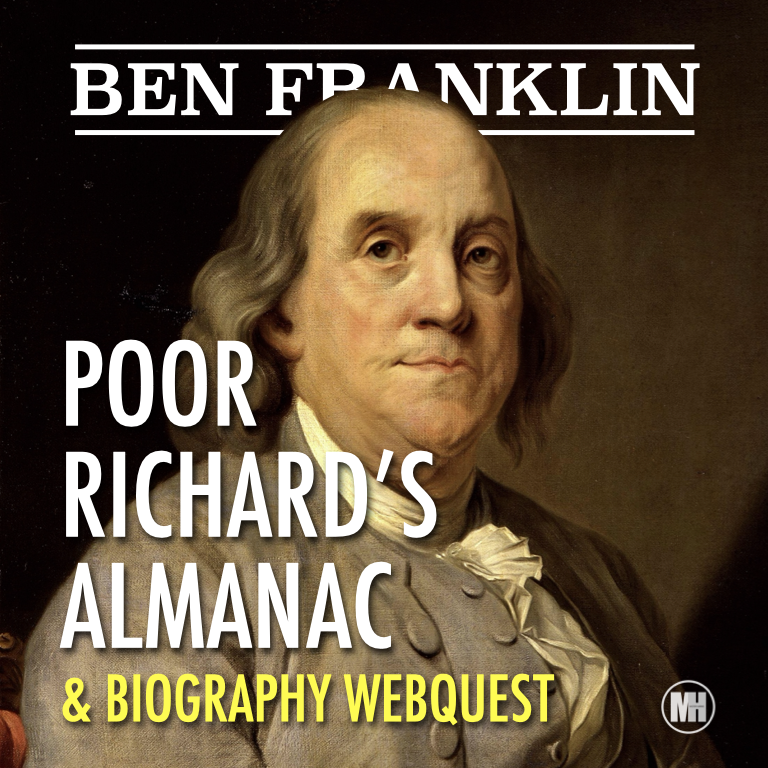 Benjamin Franklin Poor Richard's Almanac Analysis & Biography Activity