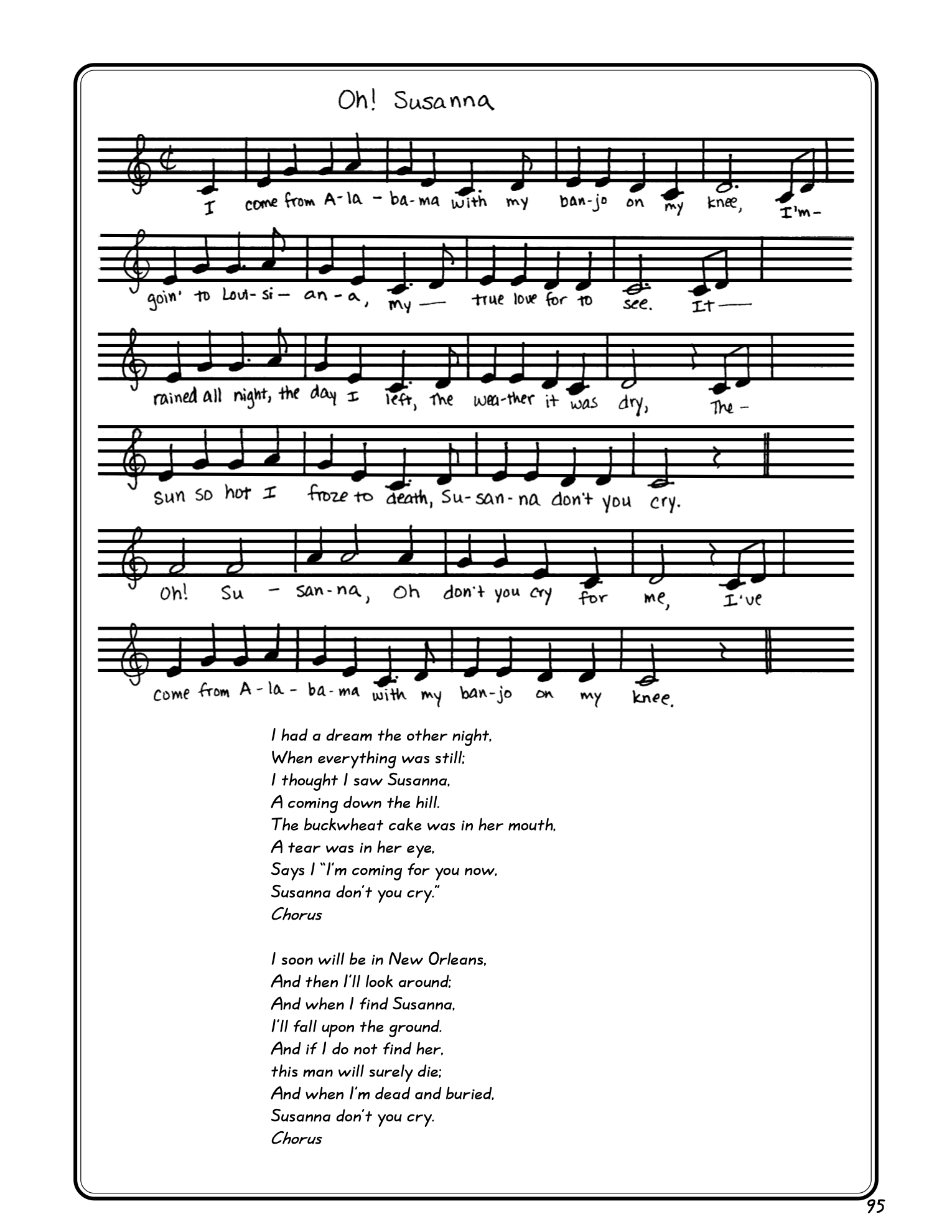 Oregon Trail Songs and campfire music for the classroom.