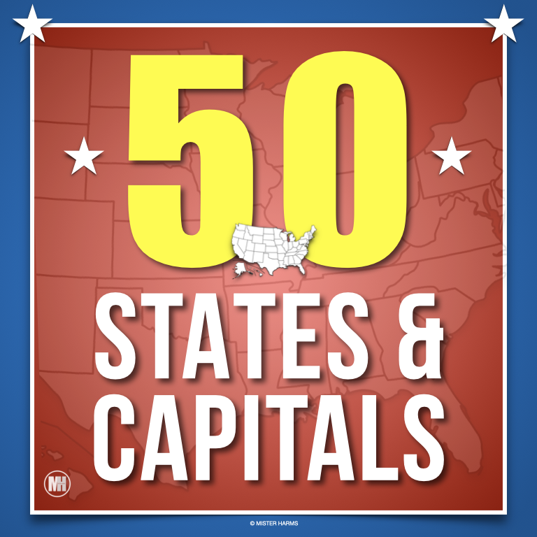 50 States and Capitals Quiz & Activity Bundle: Maps, Games, States Project, Google Forms and Self-Grading Tests