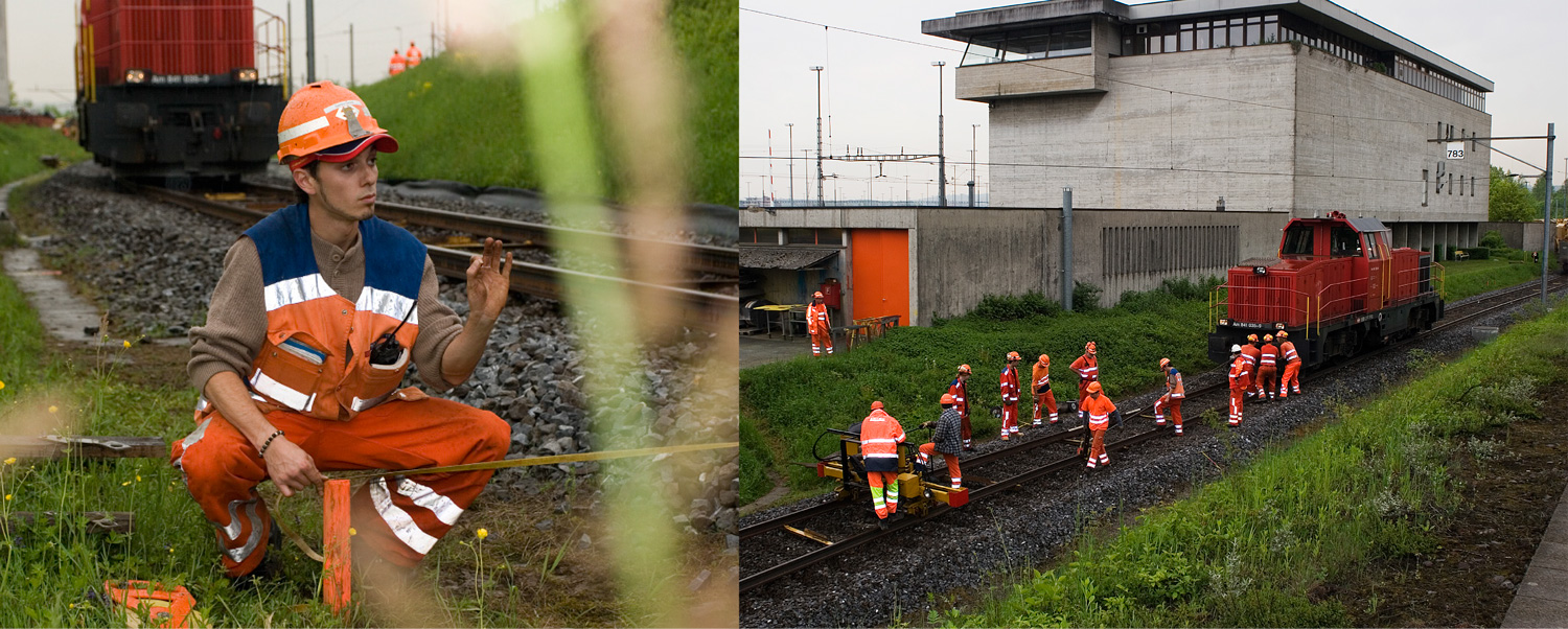 Gleisbauer bei Dietikon, SBB Login