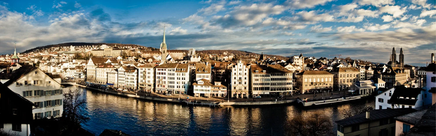 Aussicht vom Lindenhof in Zürich
