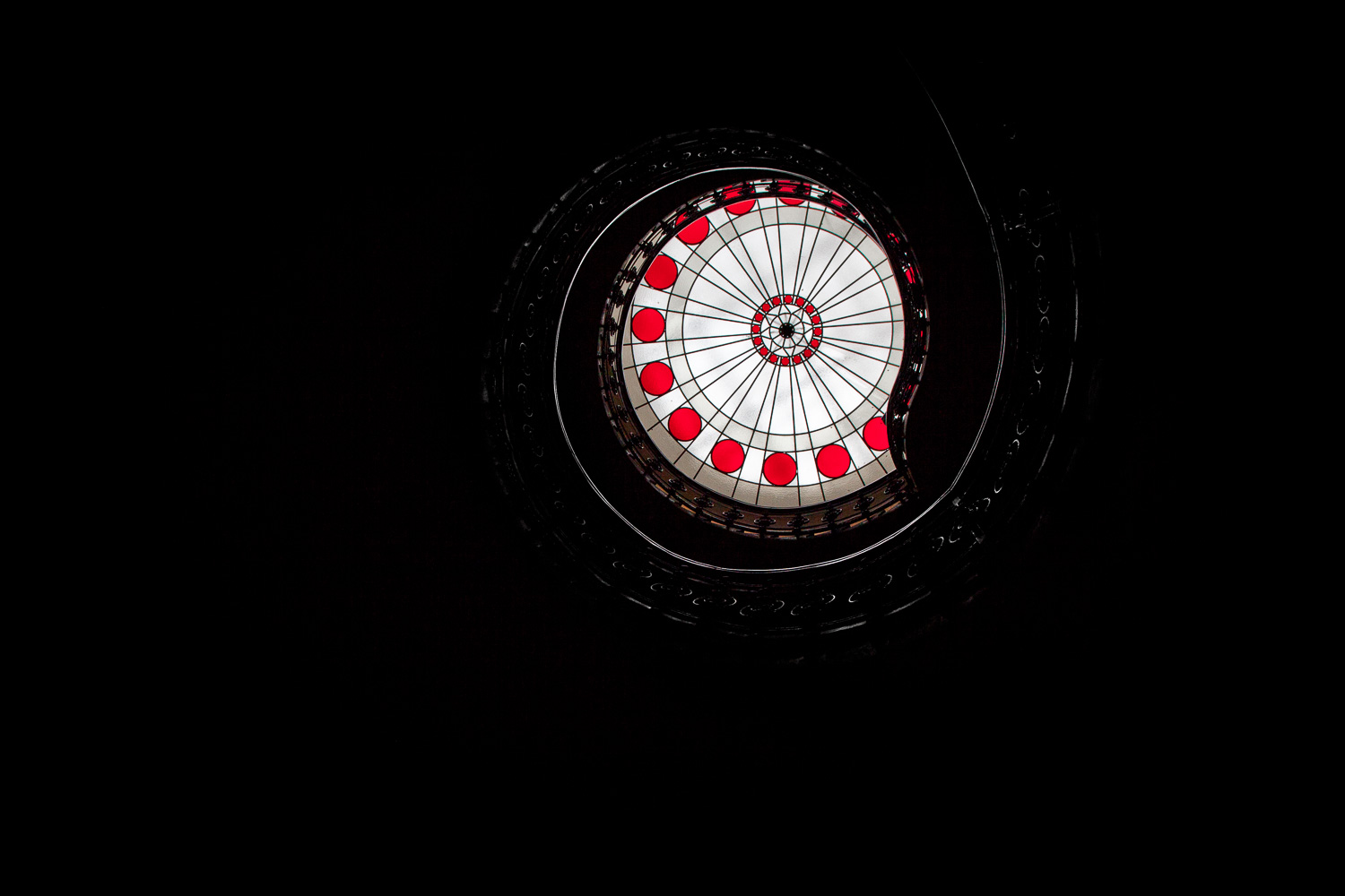 Spiral Staircase at Gerlóczy Hotel in Budapest, Hungary