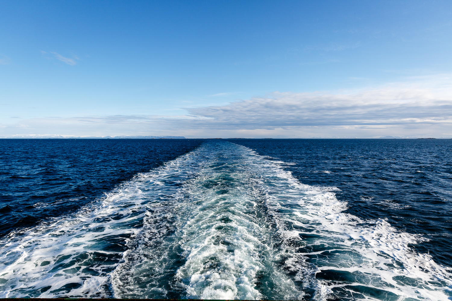 Wake of the Ferry from Stykkishólmur to Brjánslækur